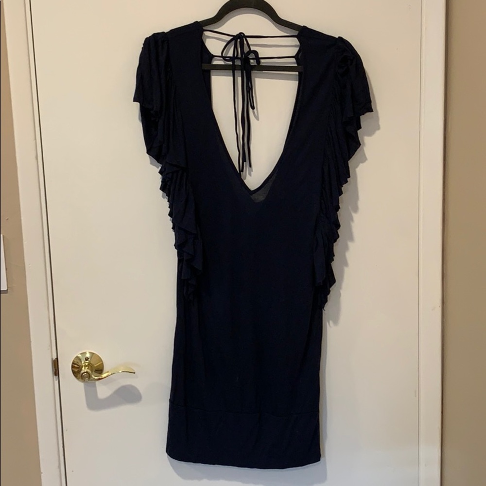 Lux Ruffle sleeve dress